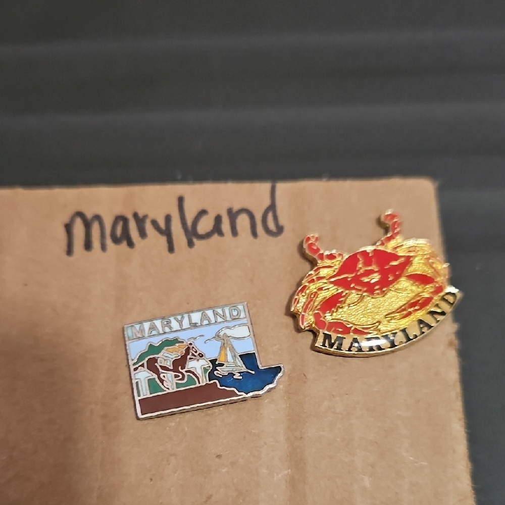 Maryland Lapel‎ Pins Lot Of 2